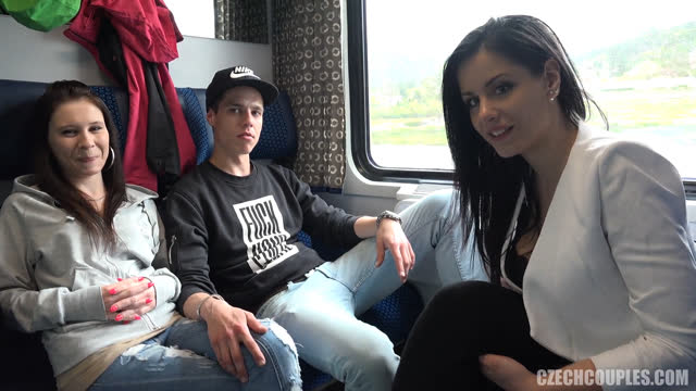 Thumbnail of Foursome Sex in Public TRAIN