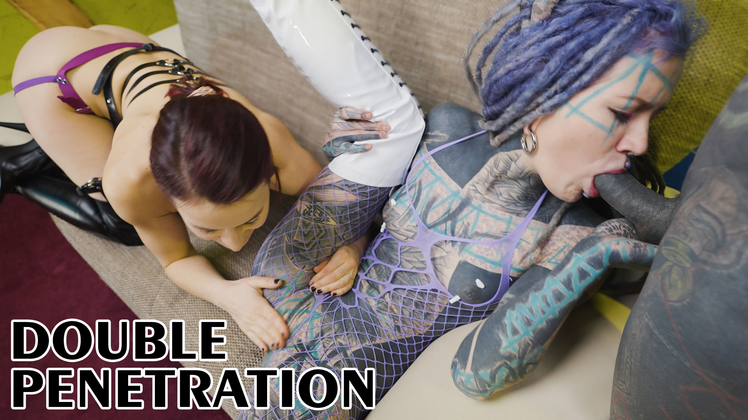 Thumbnail for Anuskatzz is getting stuffed with Lily Lu’s cock and Miss Flora’s Strapon video featuring Anuskatzz, Lily Lu and Miss Flora