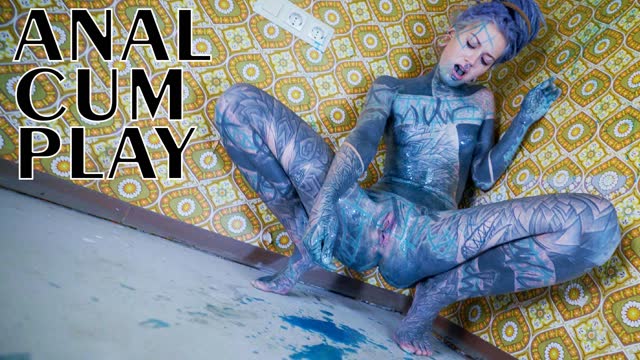 Thumbnail of Inked Teen's Dildo Delight: Anal Fun & Squirting Orgasm!