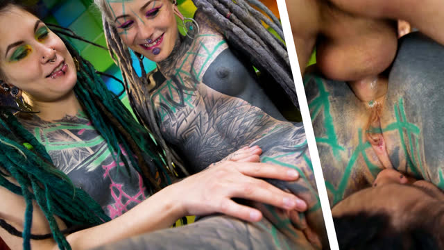 Thumbnail of Alternative TEEN Threesome with ANAL Gapes and FACIAL Cumshot